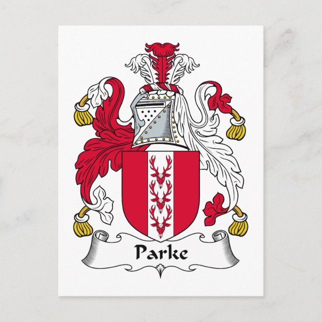 Parke Family Crest Postcard (Front)