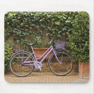 Parked bicycle, Pienza, Italy, Tuscany Mouse Pad