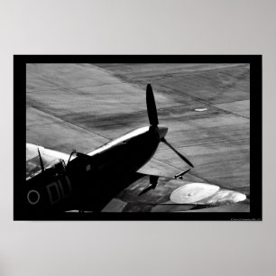 Parked Spitfire Poster