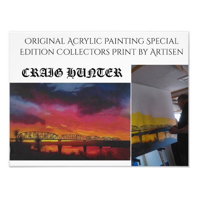 Parker Arizona train bridge Photo Print (Front)