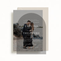 Parker Formal Arch Shaped Wedding Invitation