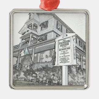 Parker House Sketch - Jersey Shore Metal Tree Decoration