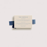 Parker Landscape Wedding Details Card