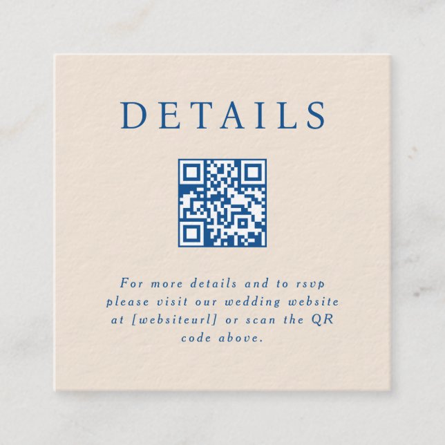 Parker QR Code Insert Card (Front)