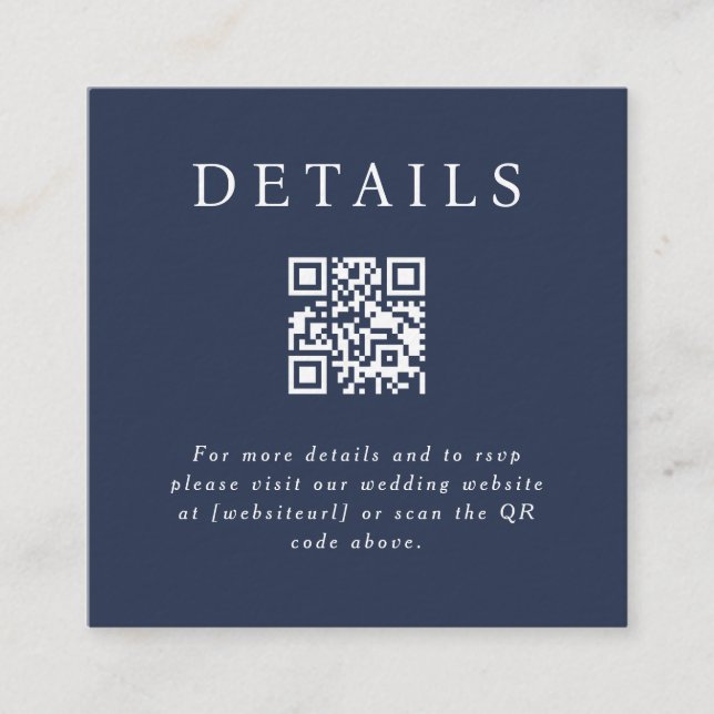 Parker QR Code Insert Card (Front)