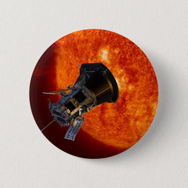 Parker Solar Probe Spacecraft 6 Cm Round Badge (Front)