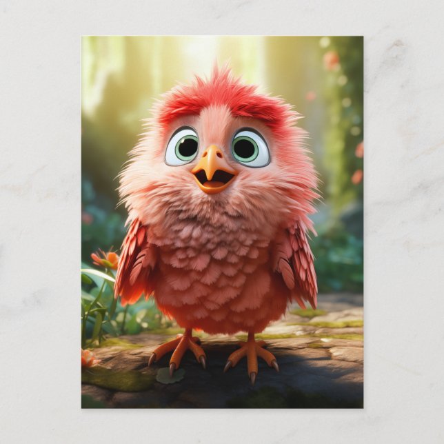 Parker - The Red Cardinal Chick Postcard (Front)