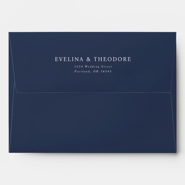 Parker Wedding Pre Addressed Envelope (Back (Top Flap))