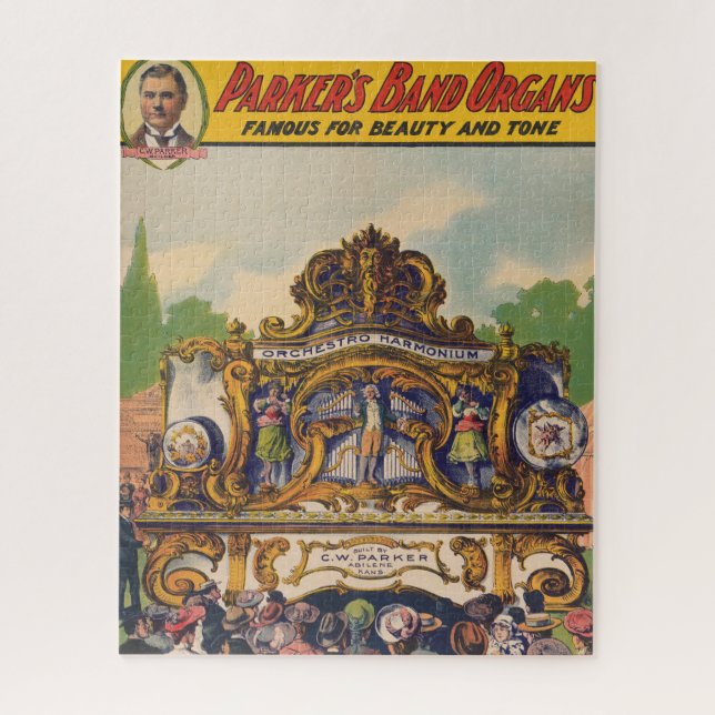 Parker's Band Organs, Famous For Beauty And Tone Jigsaw Puzzle (Vertical)
