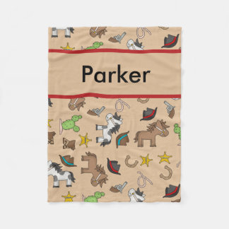 Parker's Personalised Cowboy Blanket