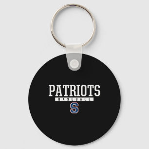Parkersburg South Patriots Logo Baseball Hs Key Ring