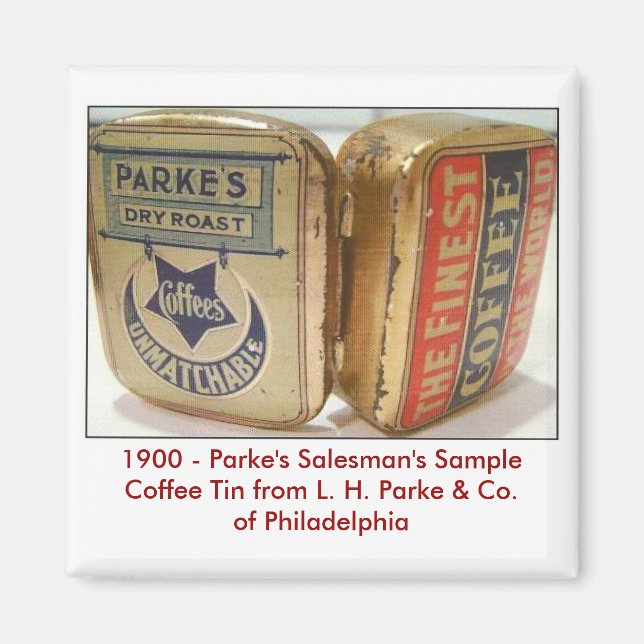 Parke's Coffee Tin. Magnet (Front)