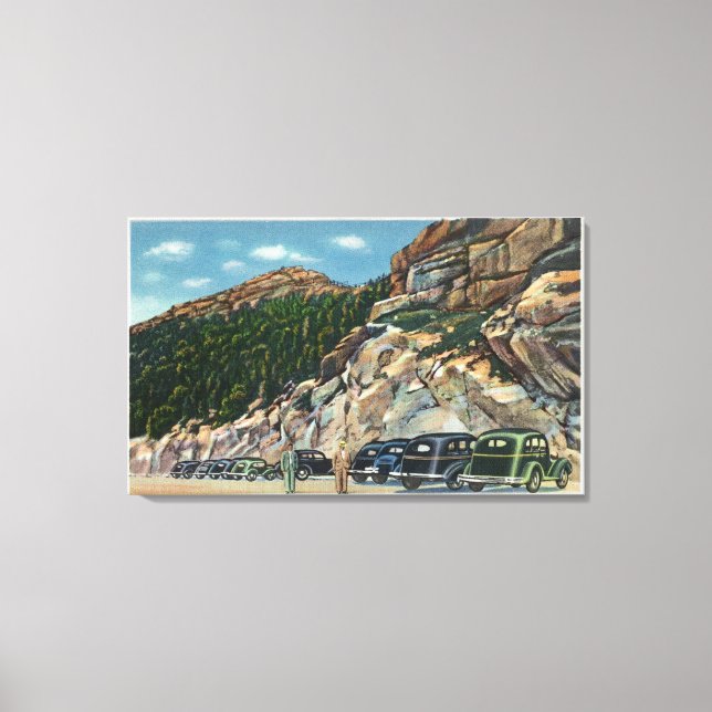 Parking Area View of the Summit Canvas Print (Front)