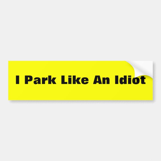 Parking Bumper Sticker (Front)