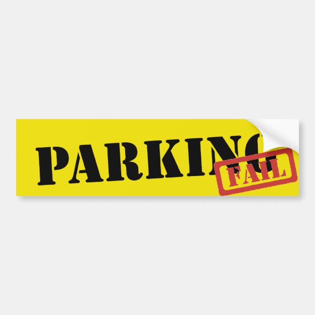 Parking Fail Bumper Sticker (Front)