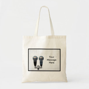 Parking Metres and Blank City Wall Tote Bag