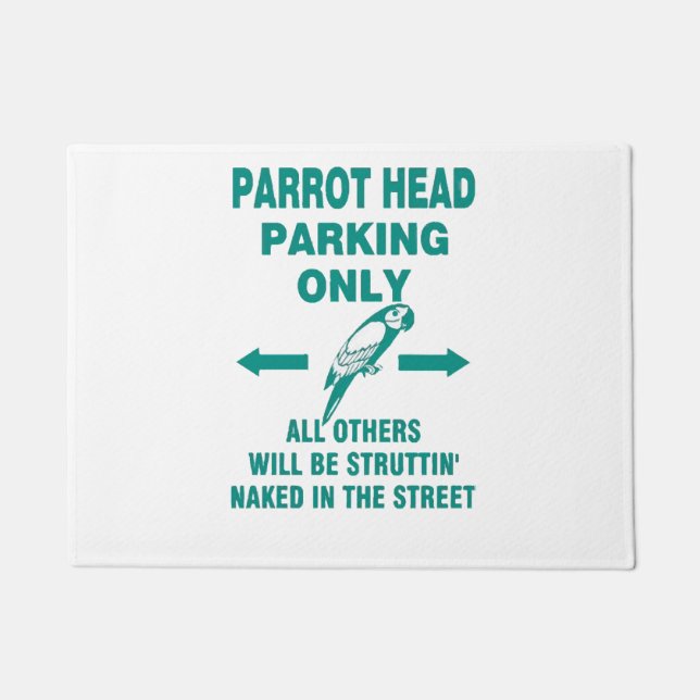 Parking only  doormat (Front)