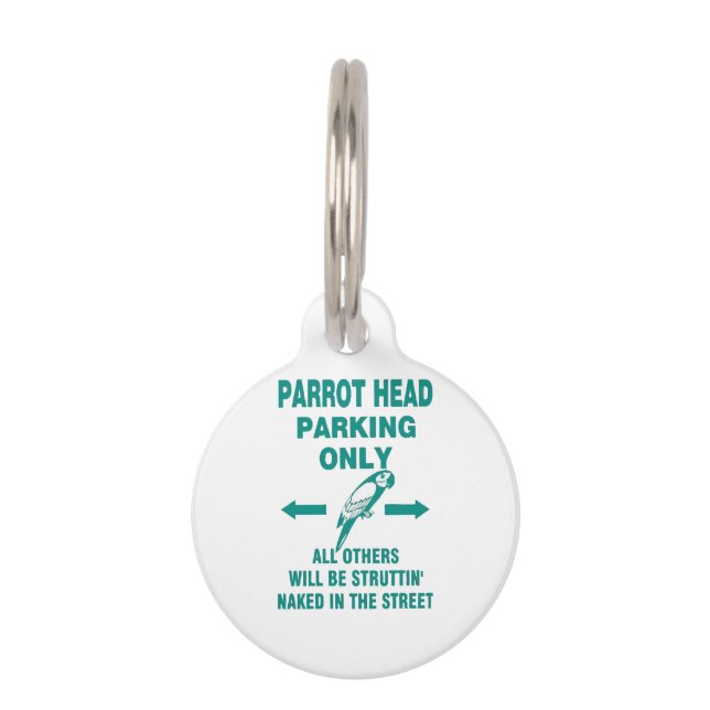 Parking only  pet tag (Front)