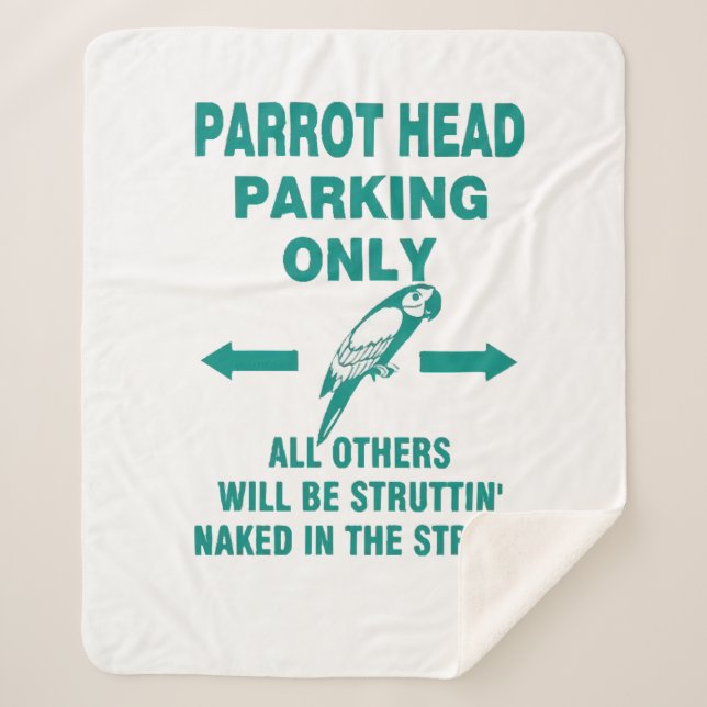 Parking only  sherpa blanket (Front)