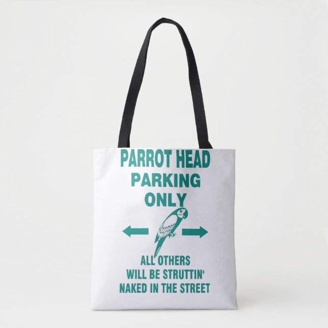 Parking only  tote bag (Front)