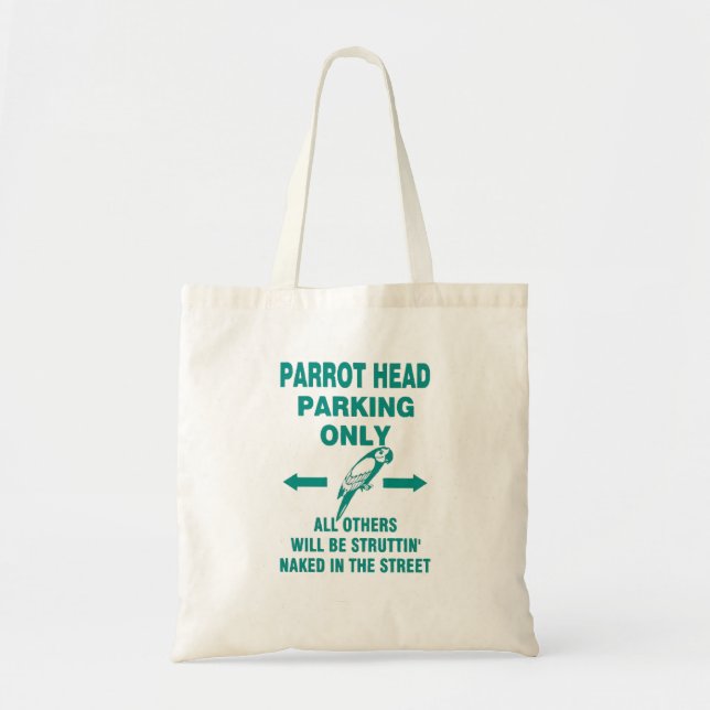Parking only  tote bag (Front)