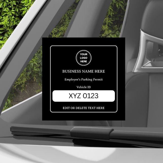 Parking Permit Vehicle ID Custom Text Car Truck (Creator Uploaded)