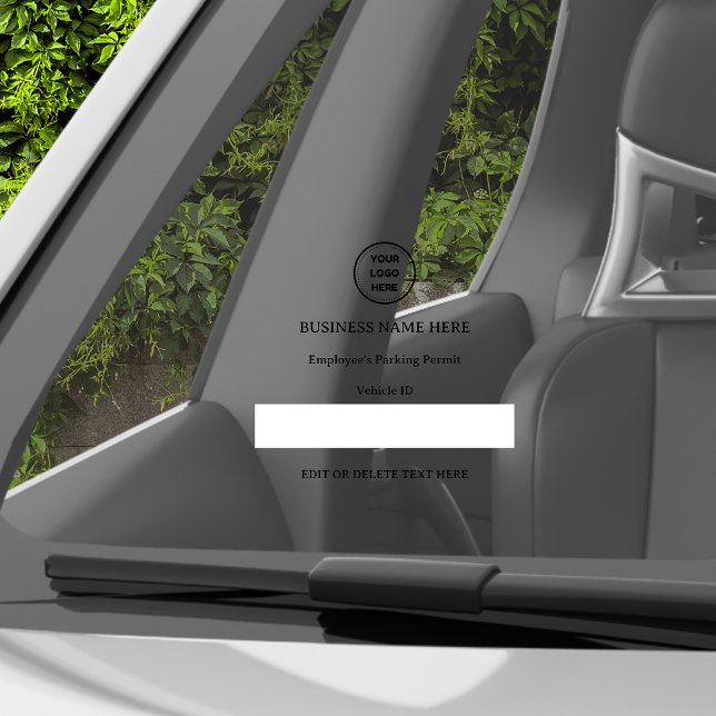 Parking Permit Vehicle ID Custom Text Car Truck (Creator Uploaded)