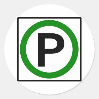 Parking Permitted Highway Sign