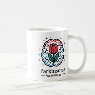 Parkinson’s Awareness Brain And Tulip _1 Coffee Mug