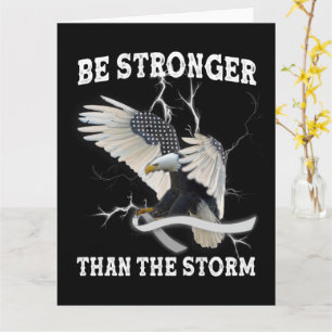 Parkinson's Awareness Eagle Be Stronger Than Storm Card