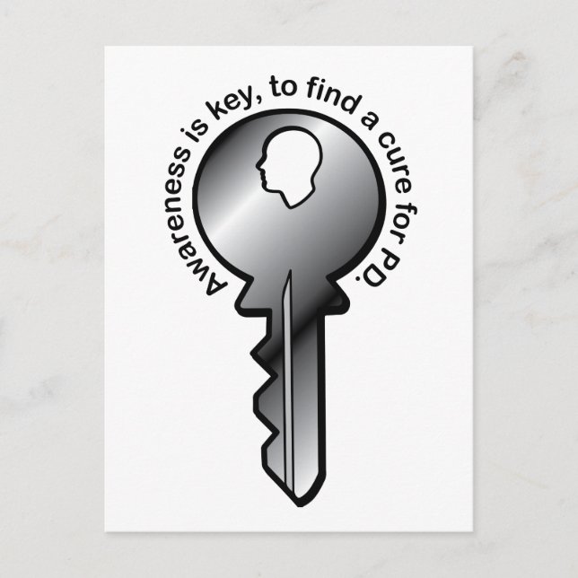 Parkinson's Awareness is Key Postcard (Front)