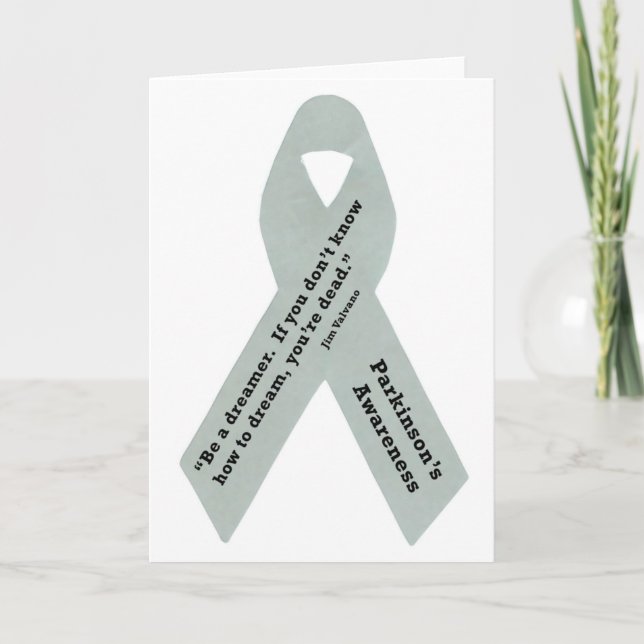 Parkinson's Awareness Ribbon Card (Front)
