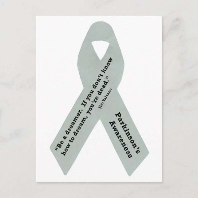 Parkinson's Awareness Ribbon Postcard (Front)