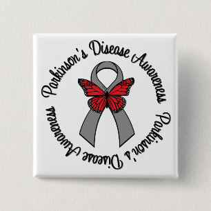 Parkinson's Disease Awareness 15 Cm Square Badge