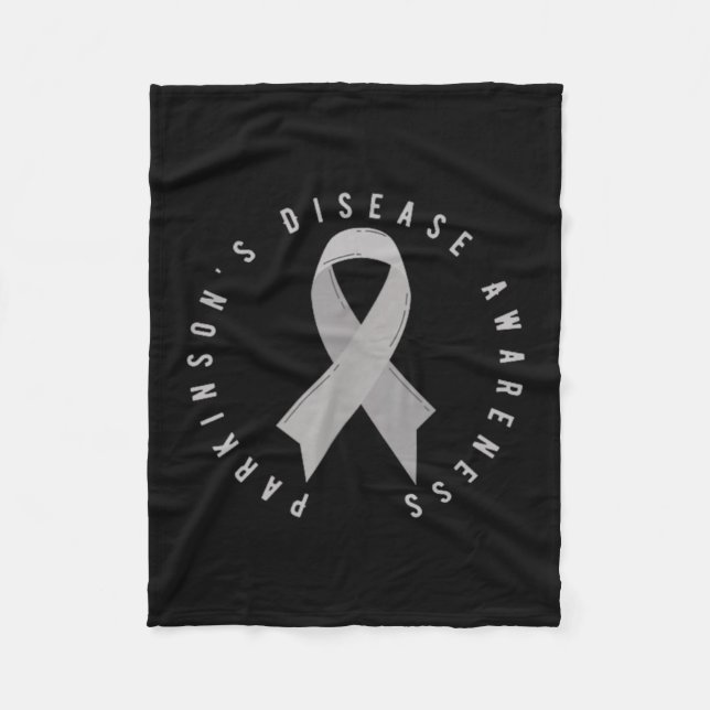 Parkinsons Disease Awareness Month April Support Fleece Blanket (Front)