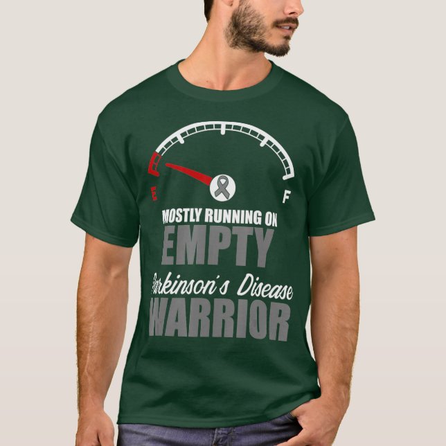 Parkinsons Disease Awareness Running Warrior T-Shirt (Front)
