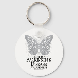 Parkinson's Disease Butterfly Key Ring