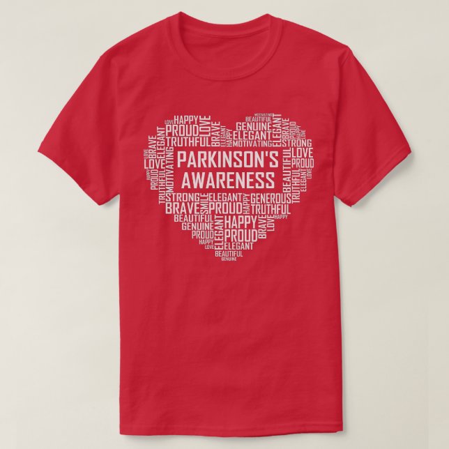 Parkinsons Disease Heart Gifts Fighter Awareness G T-Shirt (Design Front)