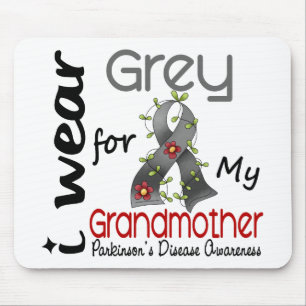 Parkinsons Disease I Wear Grey For My Grandmother Mouse Pad