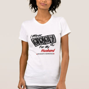 Parkinsons Disease I WEAR GREY For My Husband 8 T-Shirt