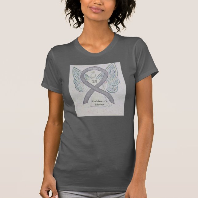 Parkinson's Disease Silver Awareness Ribbon Shirt (Front)