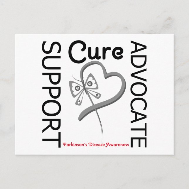 Parkinsons Disease Support Advocate Cure Postcard (Front)