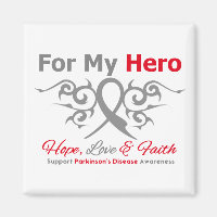Parkinsons Disease Tribal Ribbon Hero