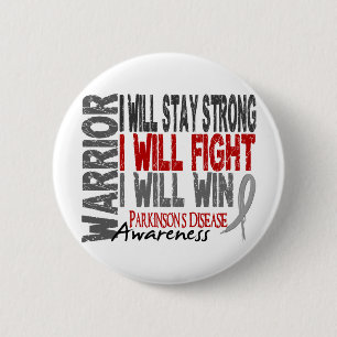 Parkinson's Disease Warrior 6 Cm Round Badge
