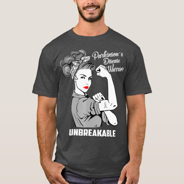 Parkinsons Disease Warrior Unbreakable T-Shirt (Front)
