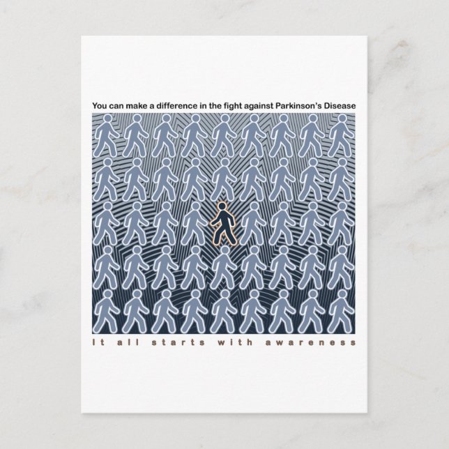 Parkinsons Fight Starts with Awareness Postcard (Front)