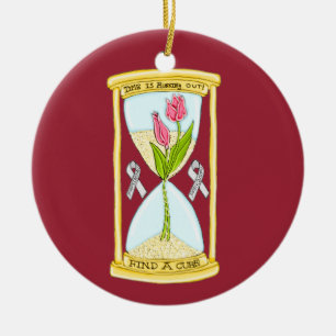 Parkinson's Find a Cure Circle Ornament