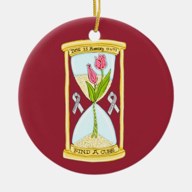Parkinson's Find a Cure Circle Ornament (Front)