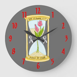 Parkinsons Find A Cure Large Clock
