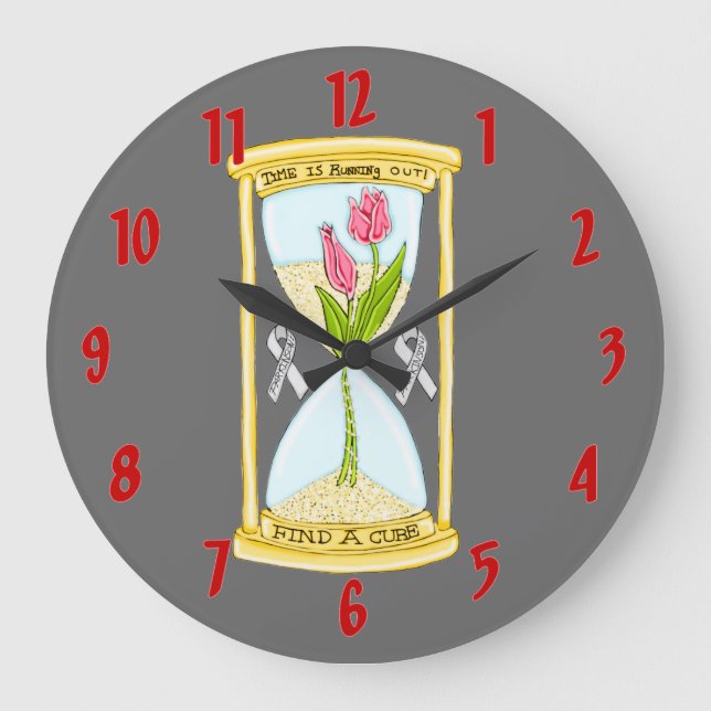 Parkinsons Find A Cure Large Clock (Front)